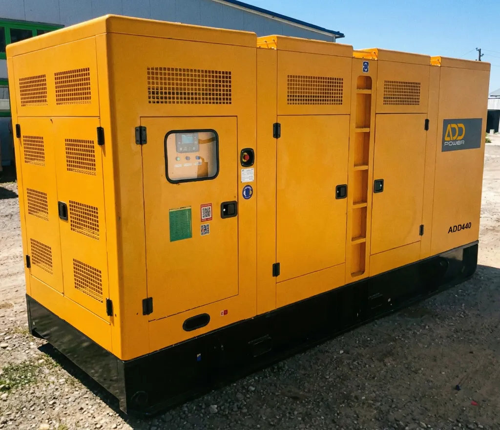 Enclosed diesel generator set as backup power source