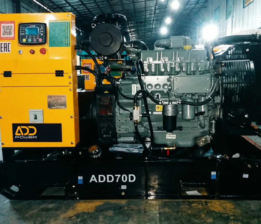 Open frame diesel generator set as main power source